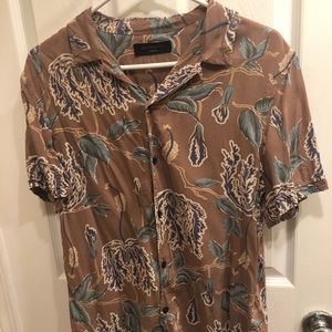 Allsaints Hawaiian Viscose Shirt Size M